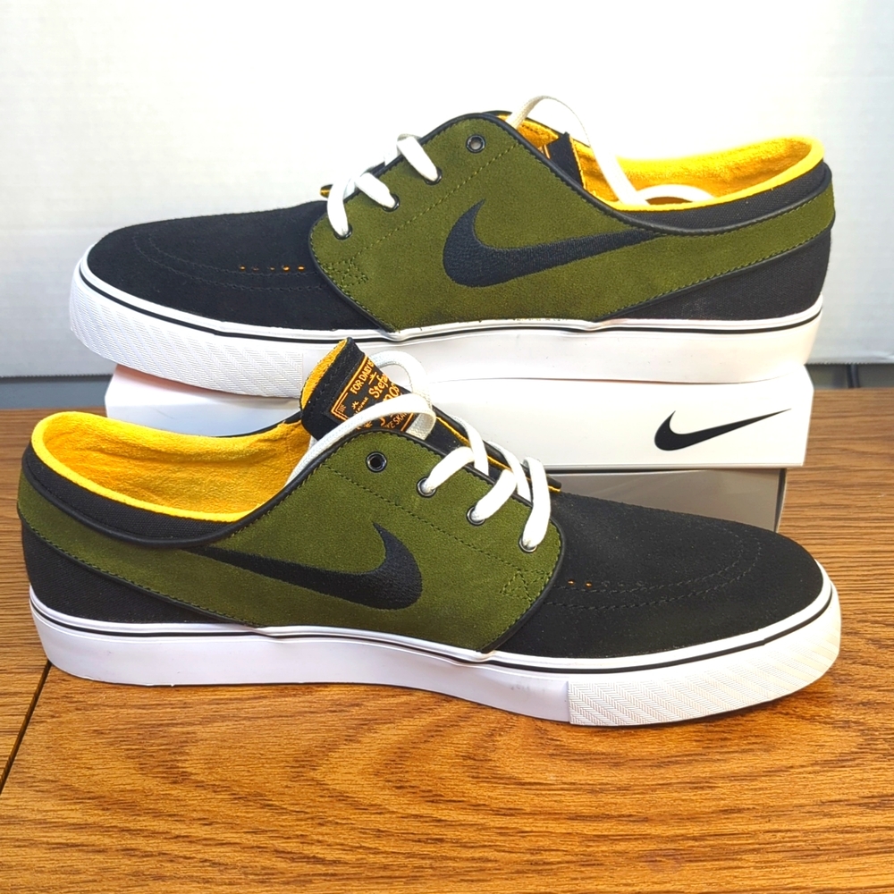 New Nike Zoom Stefan Janoski 333824-038 Black/Green